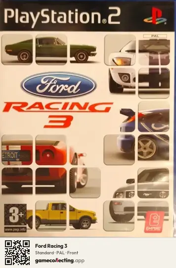 Ford Racing 3 PlayStation 2, PAL box front