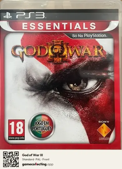 God of War III PlayStation 3, PAL box front