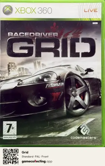 Grid Xbox 360, PAL box front