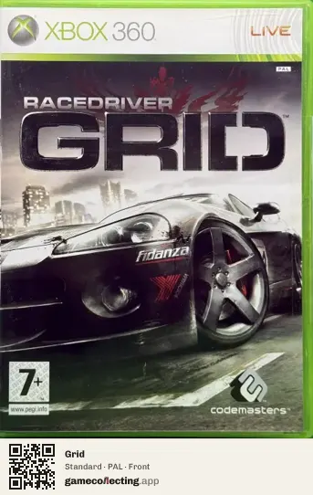 Grid Xbox 360, PAL box front