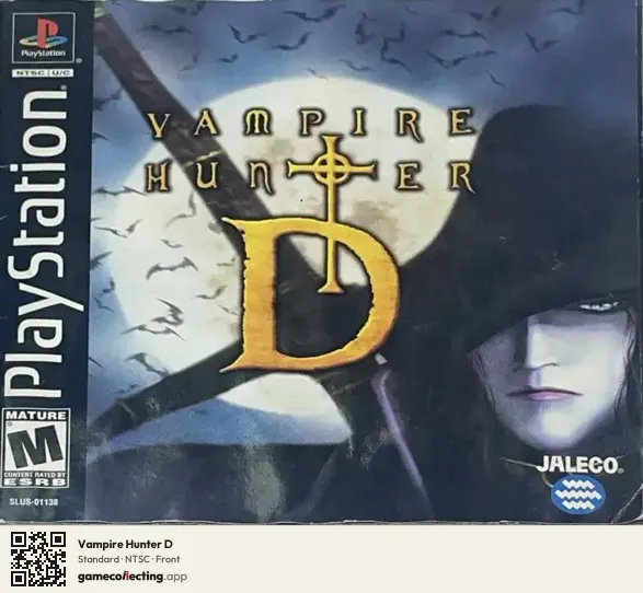 Vampire Hunter D PlayStation, NTSC box front