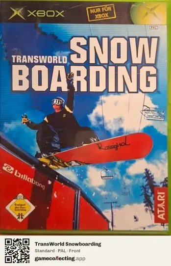 TransWorld Snowboarding Xbox, PAL box front