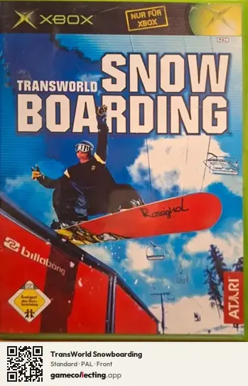 TransWorld Snowboarding Xbox, PAL box front