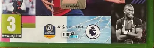 FIFA 21, the PEGI square on its front