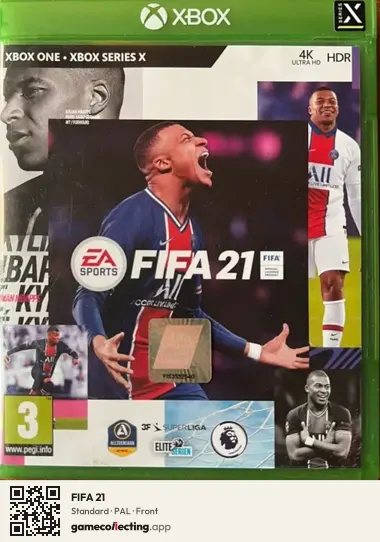 FIFA 21 Xbox One, PAL box front