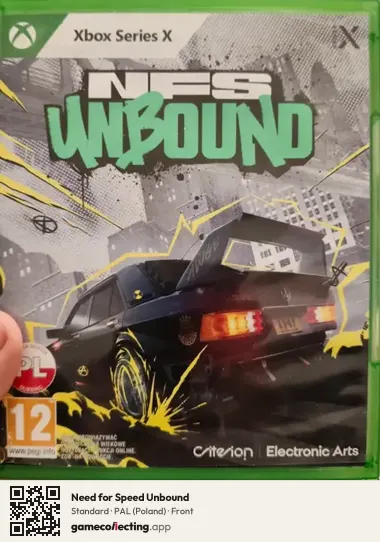 Need for Speed Unbound Xbox Series X, Poland box front