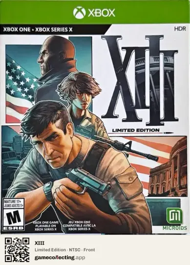 XIII Xbox One, NTSC box front
