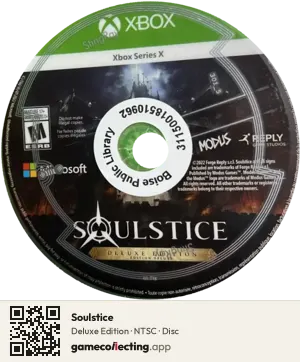 Soulstice Xbox Series X, NTSC disc