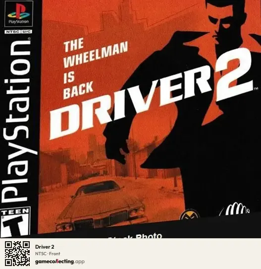 Driver 2 PlayStation, NTSC box front