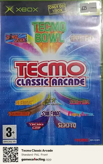 Tecmo Classic Arcade Xbox, PAL box front
