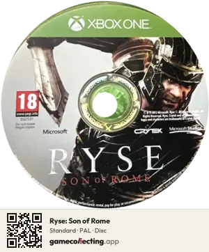 Ryse: Son of Rome Xbox One, PAL disc