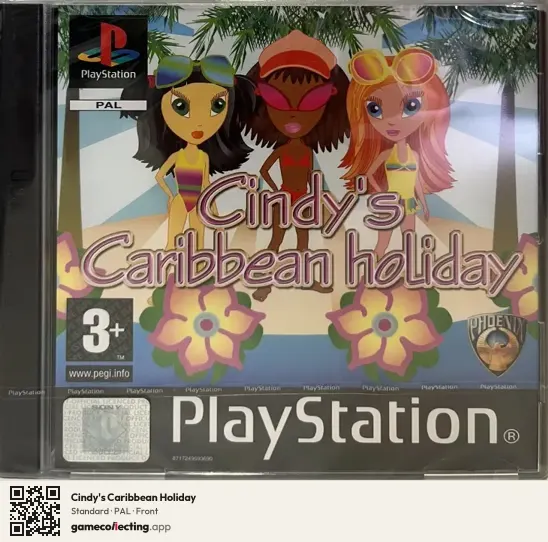 Cindy's Caribbean Holiday PlayStation, PAL box front