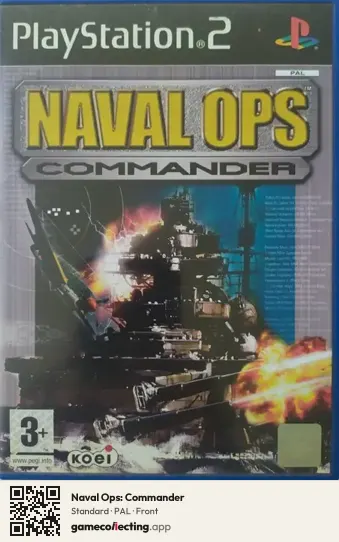 Naval Ops: Commander PlayStation 2, PAL box front