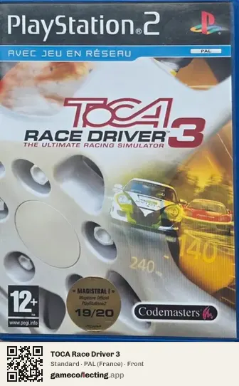 TOCA Race Driver 3 PlayStation 2, France box front