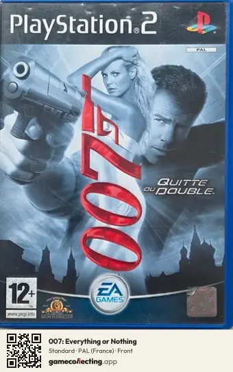 007: Everything or Nothing PlayStation 2, France box front