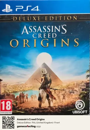 Assassin's Creed Origins PlayStation 4, United Kingdom box front
