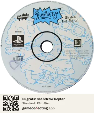 Rugrats: Search for Reptar PlayStation, PAL disc