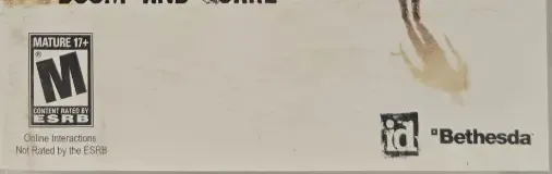 Rage, the ESRB box on its front