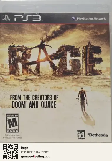 Rage PlayStation 3, NTSC box front