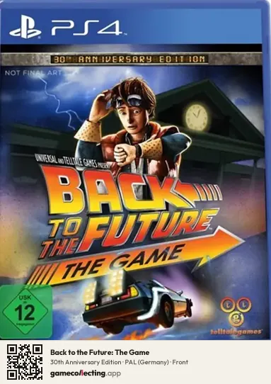 Back to the Future: The Game PlayStation 4, Germany box front