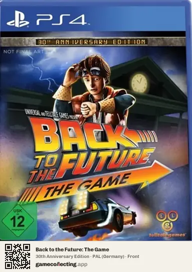 Back to the Future: The Game PlayStation 4, Germany box front
