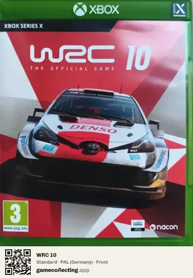 WRC 10 Xbox Series X, Germany box front