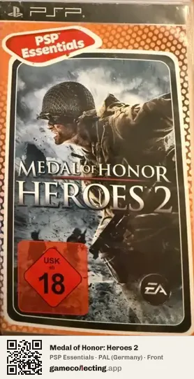 Medal of Honor: Heroes 2 PlayStation Portable, Germany box front