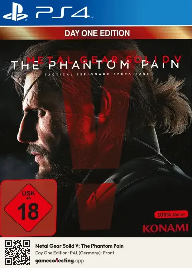 Metal Gear Solid V: The Phantom Pain PlayStation 4, Germany box front