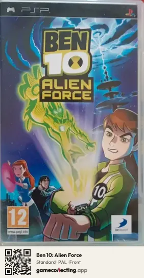 Ben 10: Alien Force PlayStation Portable, PAL box front