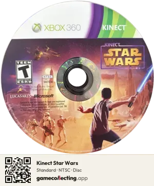 Kinect Star Wars Xbox 360, NTSC disc