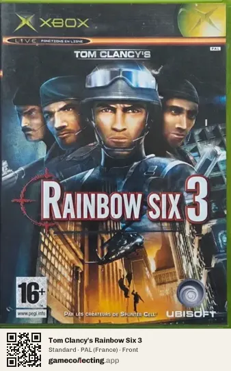 Tom Clancy's Rainbow Six 3 Xbox, France box front