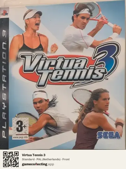 Virtua Tennis 3 PlayStation 3, Netherlands box front