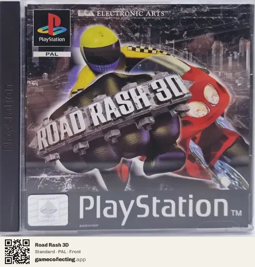 Road Rash 3D PlayStation, PAL box front
