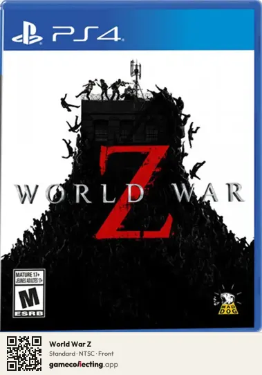 World War Z PlayStation 4, NTSC box front