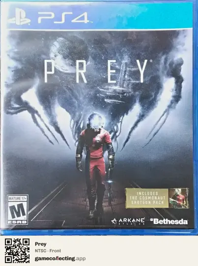 Prey PlayStation 4, NTSC box front