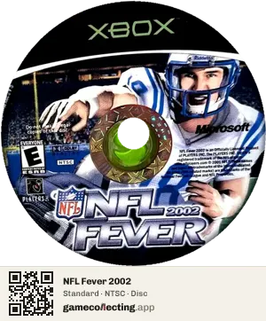 NFL Fever 2002 Xbox, NTSC disc