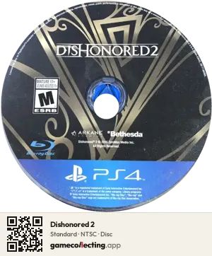 Dishonored 2 PlayStation 4, NTSC disc