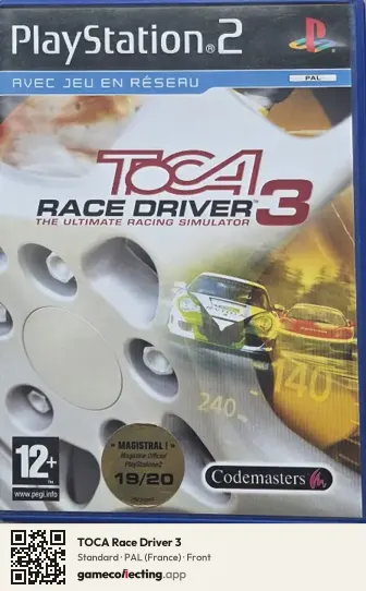 TOCA Race Driver 3 PlayStation 2, France box front