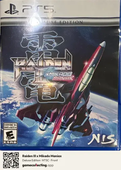 Raiden III x Mikado Maniax PlayStation 5, NTSC box front