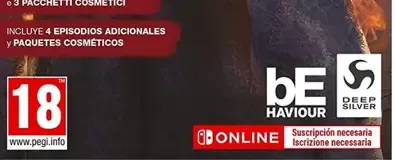 Dead by Daylight, the PEGI square on its front