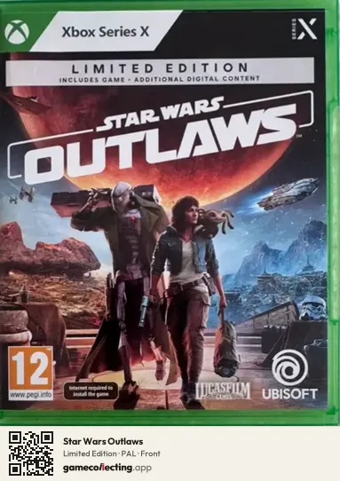 Star Wars Outlaws Xbox Series X, PAL box front