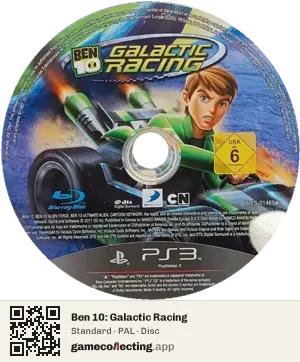 Ben 10: Galactic Racing PlayStation 3, PAL disc