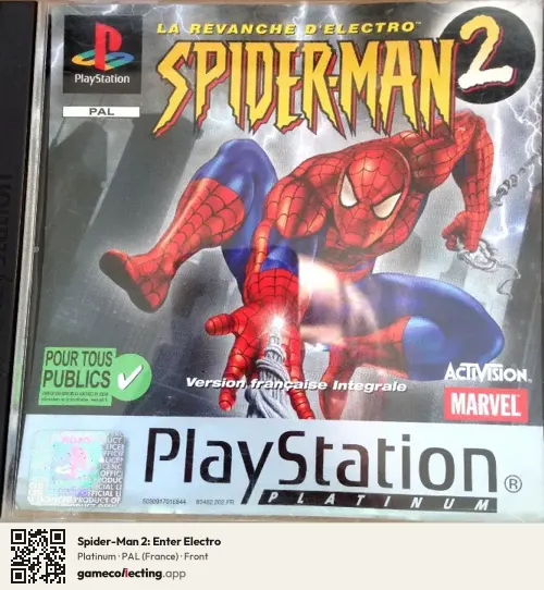 Spider-Man 2: Enter Electro PlayStation, France box front