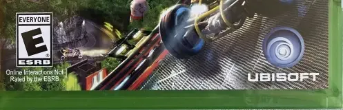 TrackMania Turbo, the ESRB box on its front