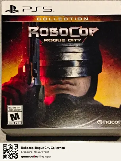 Robocop: Rogue City Collection PlayStation 5, NTSC box front