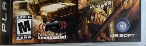 Far Cry 2, the ESRB box on its front