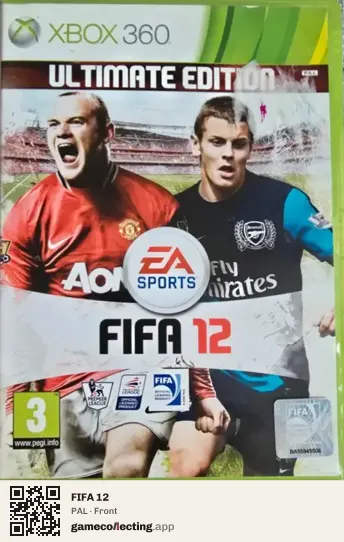 FIFA 12 Xbox 360, PAL box front