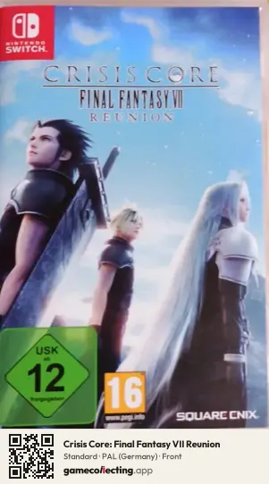 Crisis Core: Final Fantasy VII Reunion Nintendo Switch, Germany box front