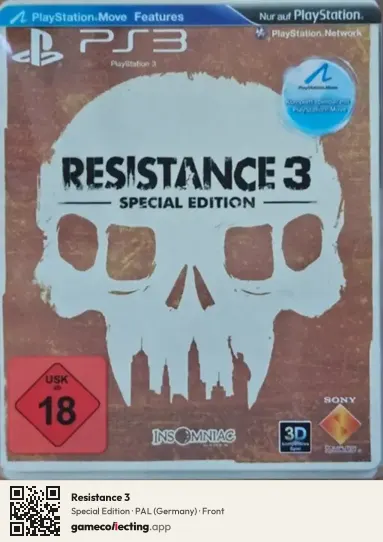 Resistance 3 PlayStation 3, Germany box front