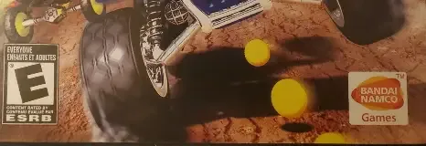Pac-Man World Rally, the ESRB box on its front